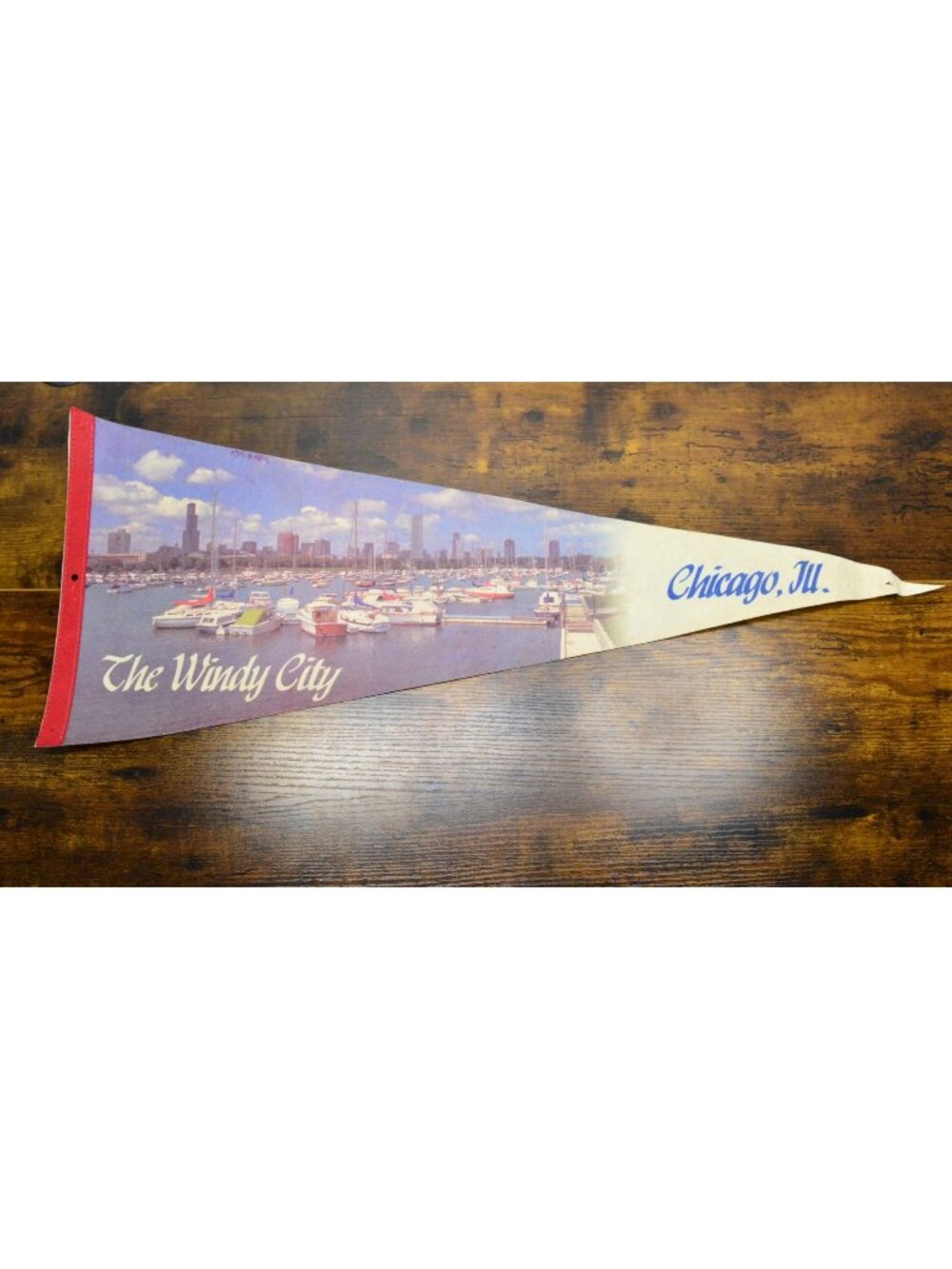 Vintage Chicago, Illinois The Windy City pennant 29.5 inches